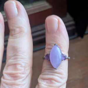 Lavender Marquise Gemstone Ring - Women Jewelry